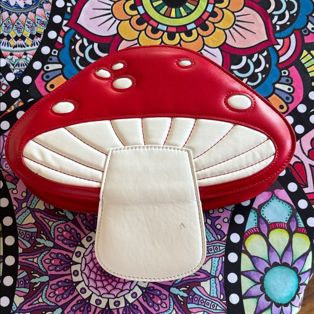 Red and White Mushroom Shoulder Bag